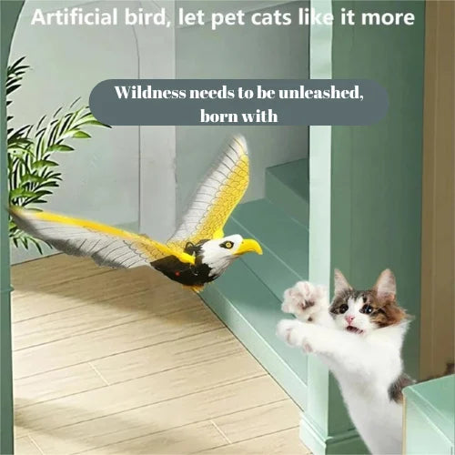 ⚡Last Day Promotion 49% OFF - Automatic Moving Simulation Bird Interactive Cat Toy for Indoor Cats