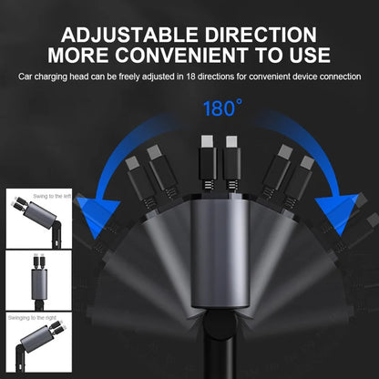 ⏰Last Day Promotion 50% Off - Fast Charge Retractable Car Charger(Fits all vehicles and all phones✨)