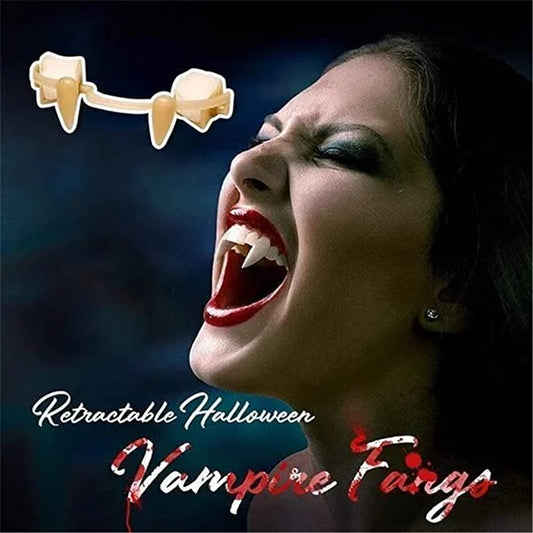 (🎁Halloween Early Sale-50% OFF) Retractable Halloween Vampire Fangs